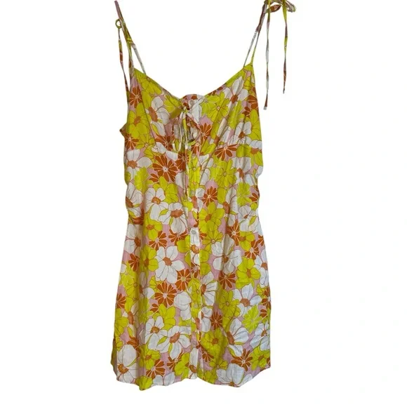 Sanctuary Yellow Orange Mini Sundress NWT - Picture 5 of 10